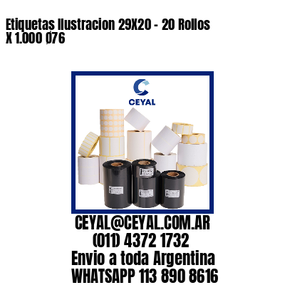 Etiquetas Ilustracion 29X20 – 20 Rollos X 1.000 Ø76