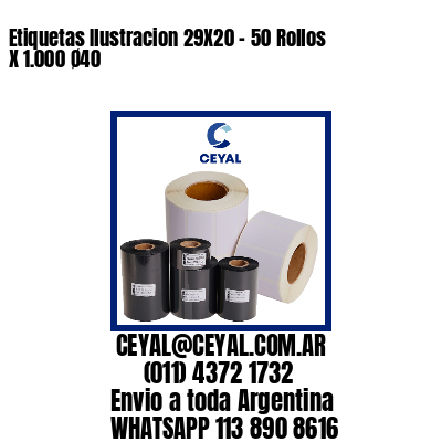 Etiquetas Ilustracion 29X20 – 50 Rollos X 1.000 Ø40
