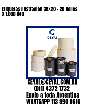 Etiquetas Ilustracion 38X20 – 20 Rollos X 1.000 Ø40