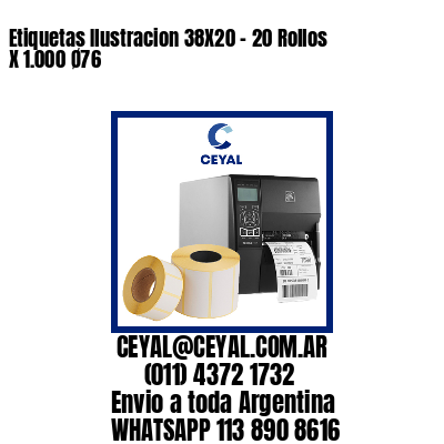 Etiquetas Ilustracion 38X20 – 20 Rollos X 1.000 Ø76