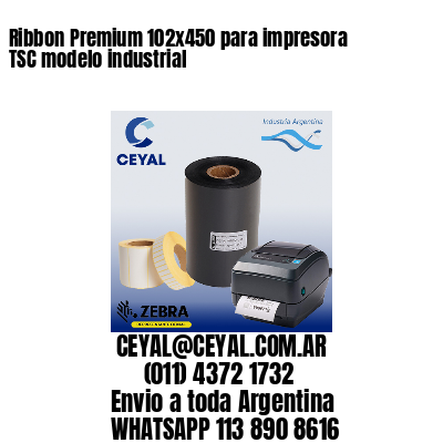 Ribbon Premium 102×450 para impresora TSC modelo industrial