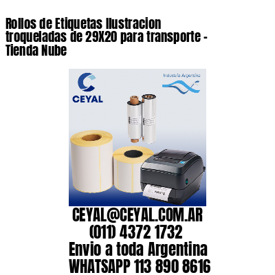 Rollos de Etiquetas Ilustracion troqueladas de 29X20 para transporte – Tienda Nube