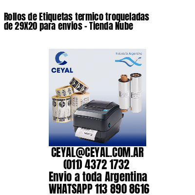 Rollos de Etiquetas termico troqueladas de 29X20 para envios – Tienda Nube