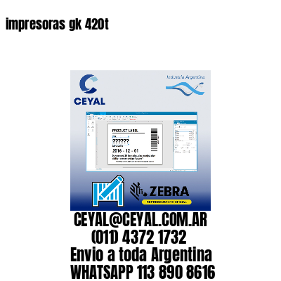 impresoras gk 420t