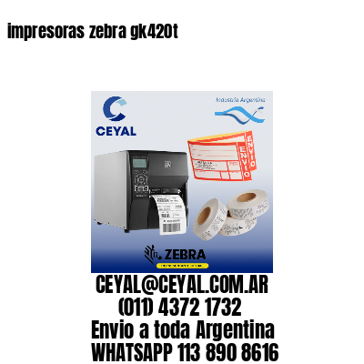 impresoras zebra gk420t