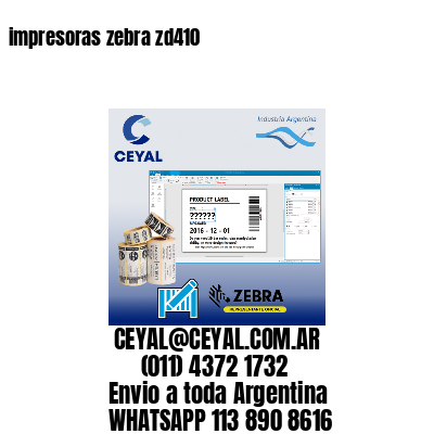 impresoras zebra zd410
