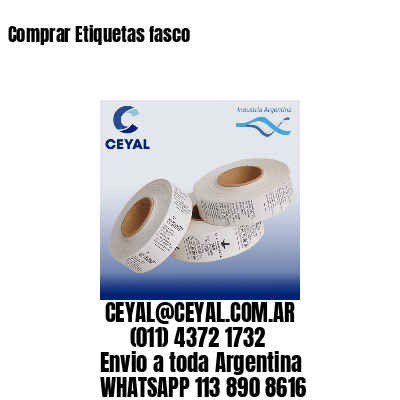 Comprar Etiquetas fasco