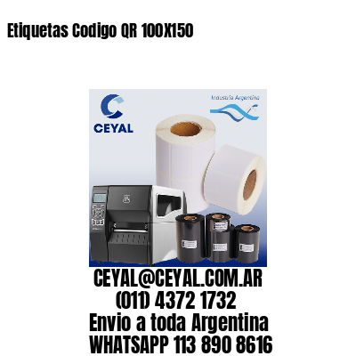 Etiquetas Codigo QR 100X150