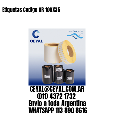 Etiquetas Codigo QR 100X35