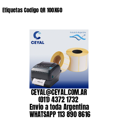 Etiquetas Codigo QR 100X60