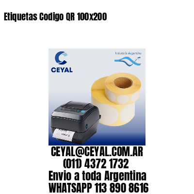 Etiquetas Codigo QR 100×200