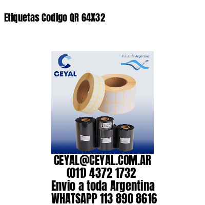 Etiquetas Codigo QR 64X32