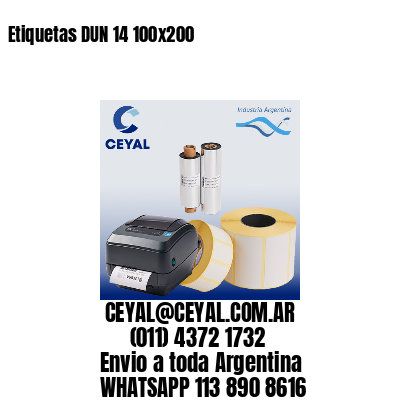 Etiquetas DUN 14 100×200