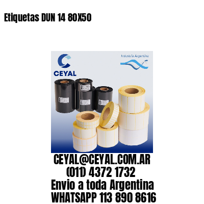 Etiquetas DUN 14 80X50