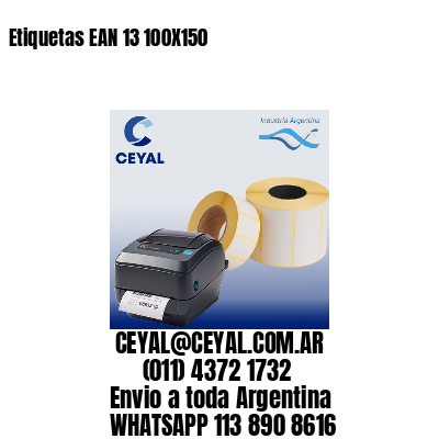 Etiquetas EAN 13 100X150