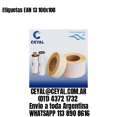 Etiquetas EAN 13 100×100