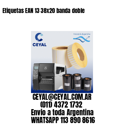 Etiquetas EAN 13 38×20 banda doble