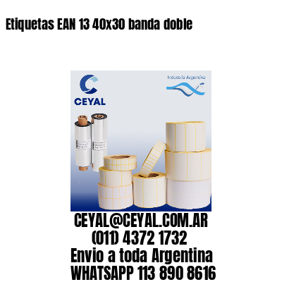 Etiquetas EAN 13 40×30 banda doble