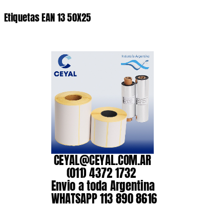 Etiquetas EAN 13 50X25
