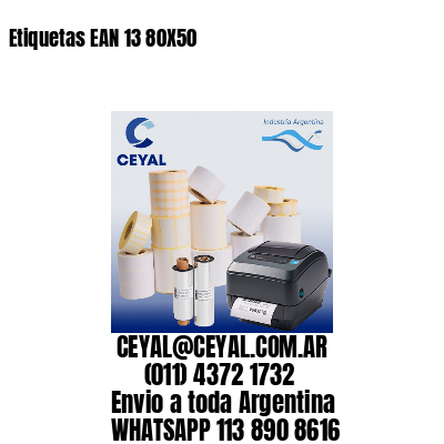 Etiquetas EAN 13 80X50