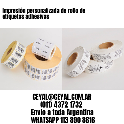 Impresión personalizada de rollo de etiquetas adhesivas
