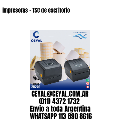 impresoras – TSC de escritorio