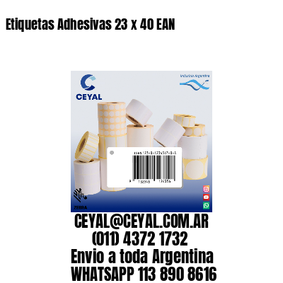 Etiquetas Adhesivas 23 x 40 EAN