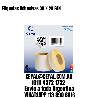 Etiquetas Adhesivas 38 X 20 EAN