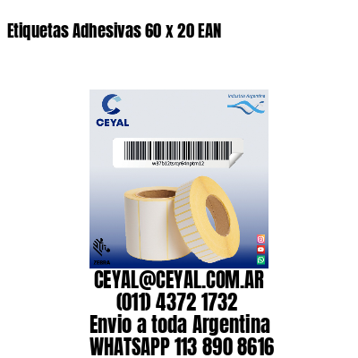 Etiquetas Adhesivas 60 x 20 EAN