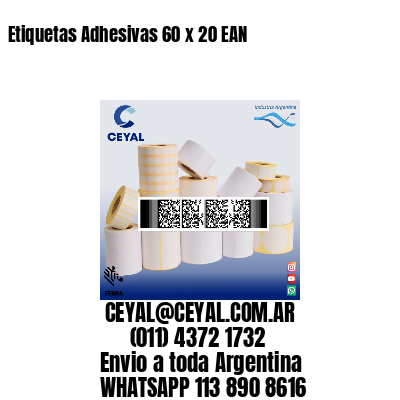 Etiquetas Adhesivas 60 x 20 EAN