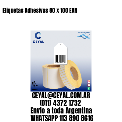 Etiquetas Adhesivas 80 x 100 EAN
