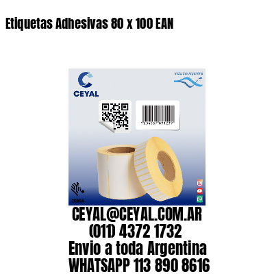 Etiquetas Adhesivas 80 x 100 EAN