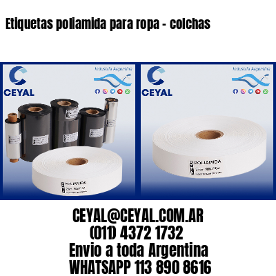Etiquetas poliamida para ropa – colchas