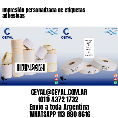 Impresión personalizada de etiquetas adhesivas