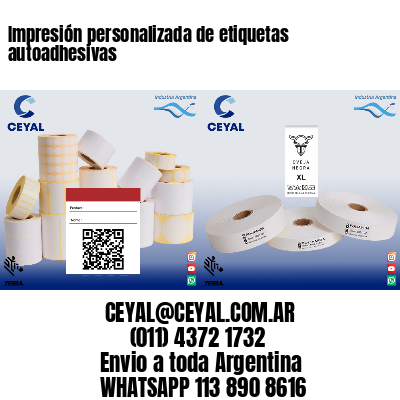 Impresión personalizada de etiquetas autoadhesivas