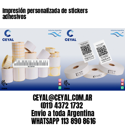 Impresión personalizada de stickers adhesivos