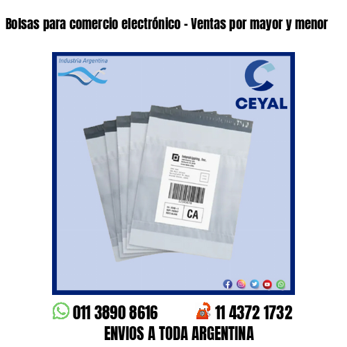 Bolsas para comercio electrónico – Ventas por mayor y menor