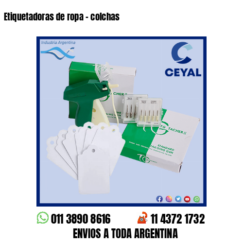 Etiquetadoras de ropa – colchas