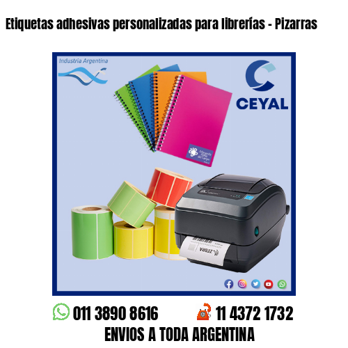 Etiquetas adhesivas personalizadas para librerías – Pizarras
