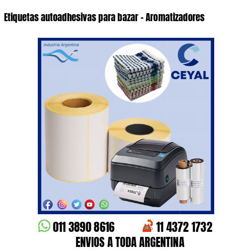 Etiquetas autoadhesivas para bazar – Aromatizadores