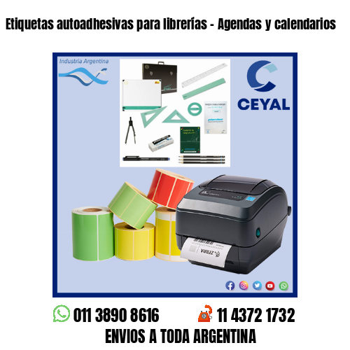 Etiquetas autoadhesivas para librerías – Agendas y calendarios