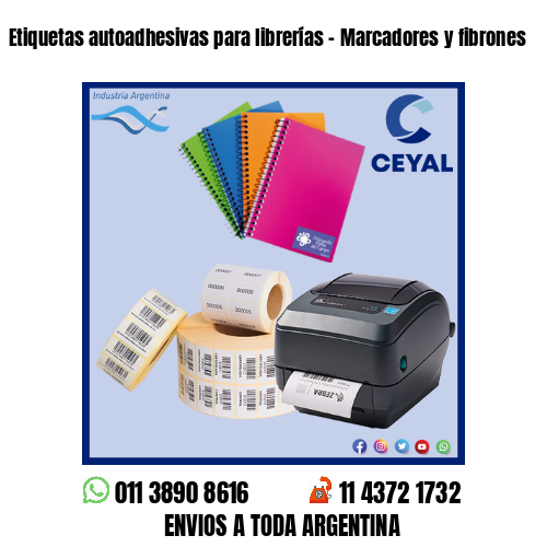 Etiquetas autoadhesivas para librerías – Marcadores y fibrones