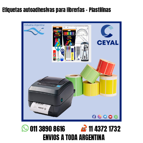 Etiquetas autoadhesivas para librerías – Plastilinas