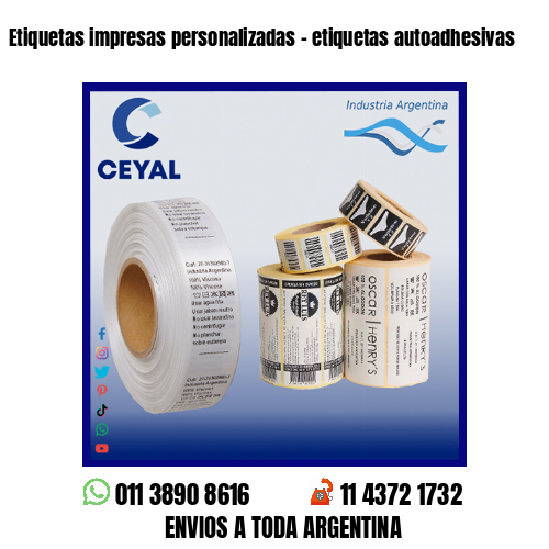 Etiquetas impresas personalizadas – etiquetas autoadhesivas