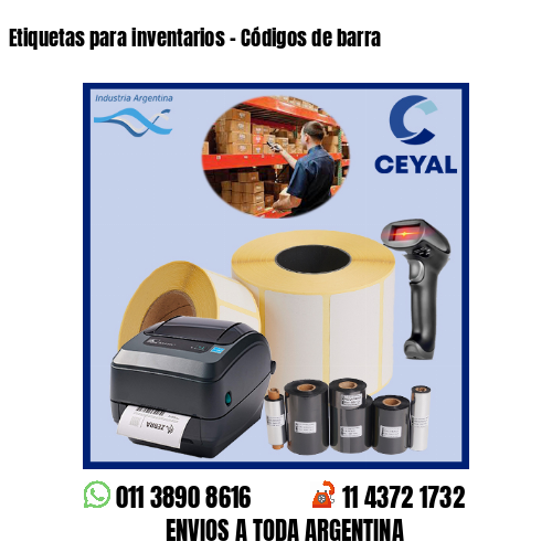 Etiquetas para inventarios – Códigos de barra