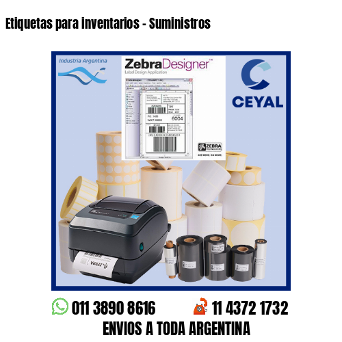 Etiquetas para inventarios – Suministros