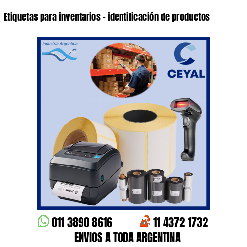 Etiquetas para inventarios – identificación de productos