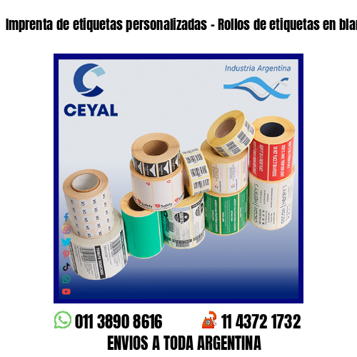 Imprenta de etiquetas personalizadas – Rollos de etiquetas en blanco