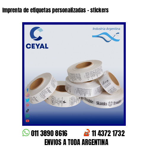 Imprenta de etiquetas personalizadas – stickers