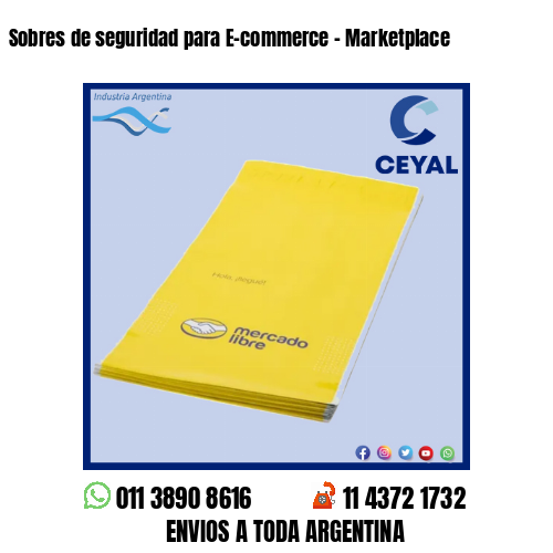 Sobres de seguridad para E-commerce – Marketplace